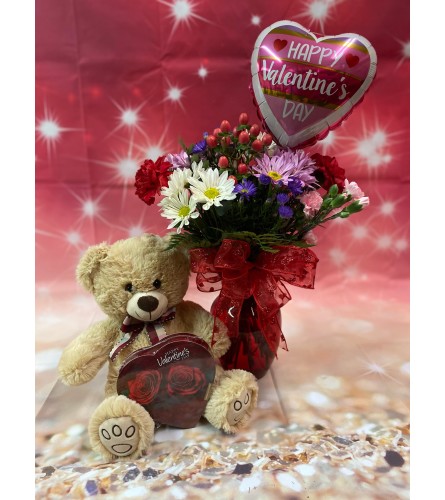 Be My Valentine Bundle. An arrangement by Flowers by Neil.