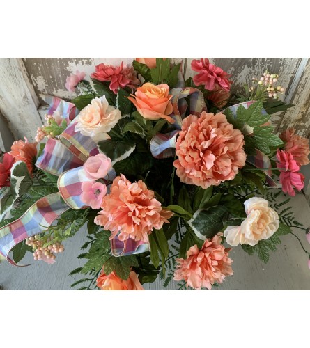 Peach and Coral Saddle