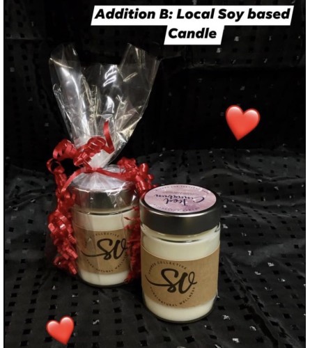 Soy Jar Candle. An arrangement by Forest Florist.