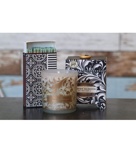 Candle and Matches-Honey Almond