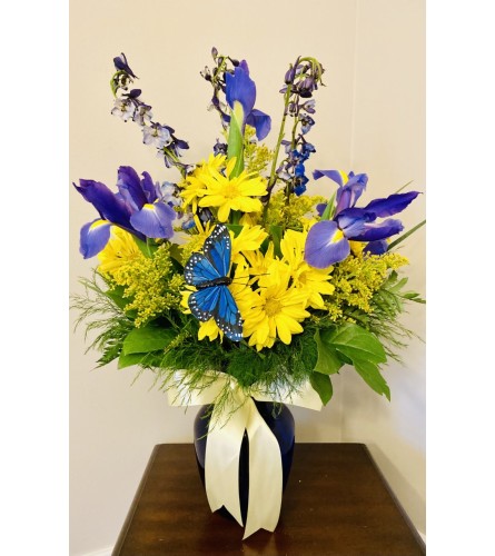 Bella's Blue Bonnet Vase