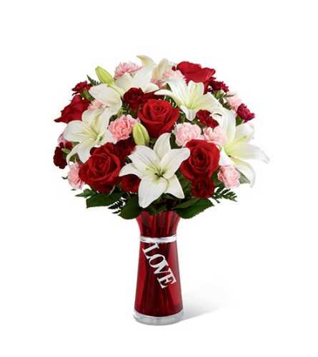 Valentine's Day Love Bouquet. An arrangement by The Village Green Florist.
