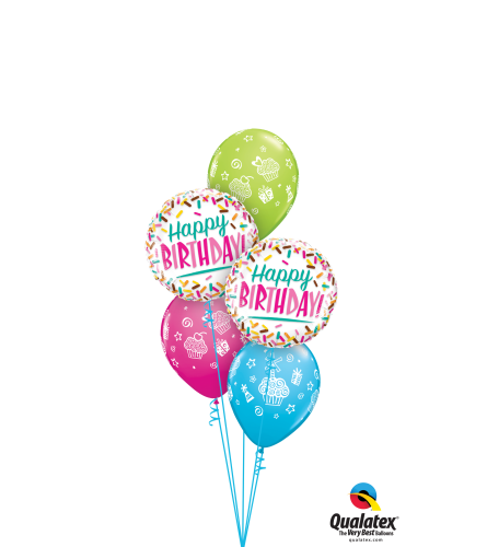 Birthday Sprinkle Surprise Classic Balloon Bouquet