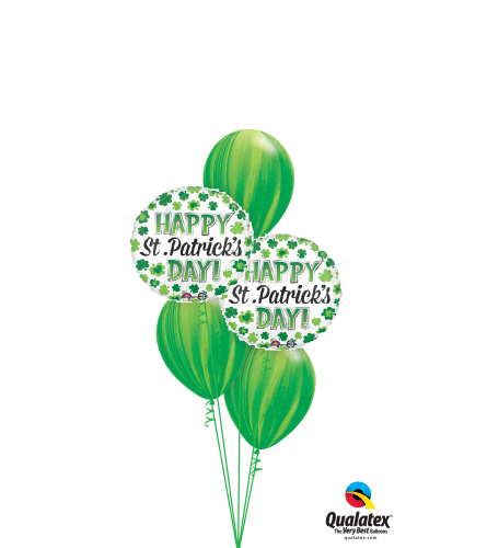 Swirlin' Green St. Pat's Classic Balloon Bouquet