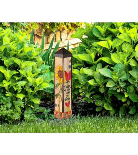 "WITH US EVERYDAY" GARDEN ART POLE