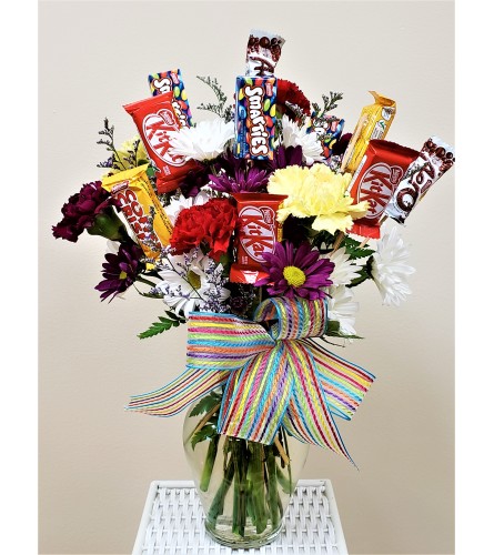 Flowering Mixed Candy Arrangement