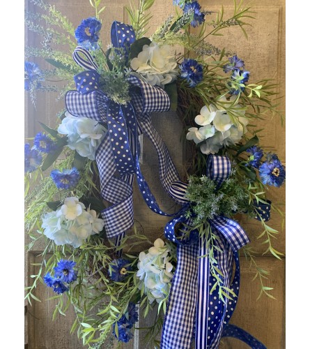 Legendary Blue and White Wreath