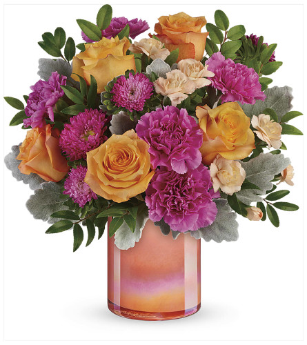 The Perfect Spring Peach Arrangement