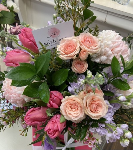 Spring Into Summer. An arrangement by wish etc..