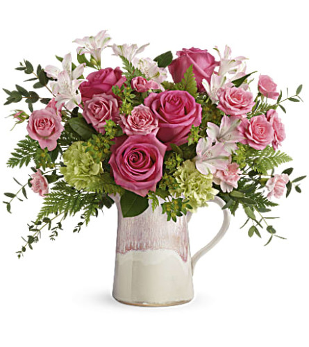 Heart's Pink Stone Bouquet (Teleflora)