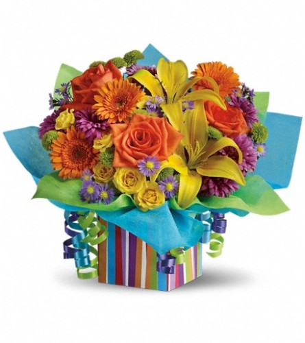 Teleflora's Colorful Rainbow Present