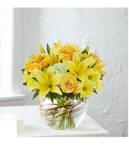 Smiling surprise arrangement