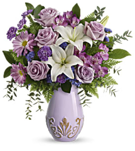 Lavishly Lavender Bouquet - Deluxe. An arrangement by Flowers of Jacksonville.