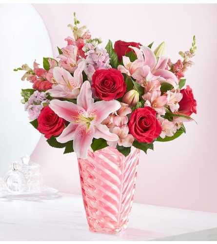 MOTHER'S BLOOMS - Deluxe. An arrangement by J.D. Ballantine's Flowers and Gifts.