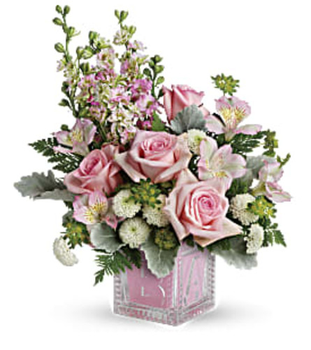 Bundle of Joy Bouquet - Pink - Deluxe. An arrangement by Flowers of Jacksonville.