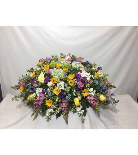 Spring Flower Casket Spray