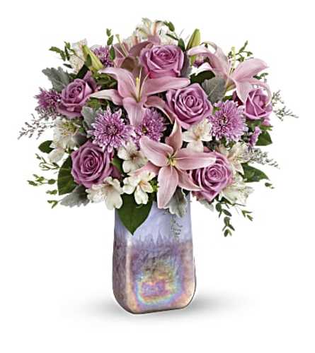 Stunning Swirls Art Glass Bouquet - Deluxe. An arrangement by Mardi Gras Florist.