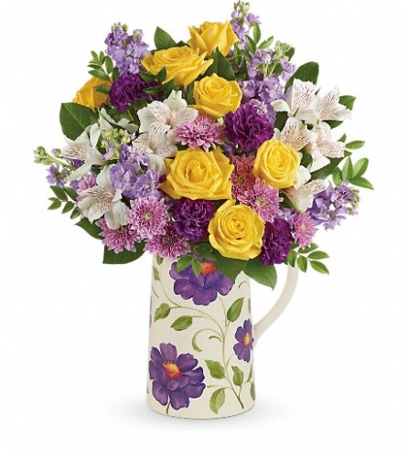 Garden Blossoms (Teleflora) - Deluxe. An arrangement by North Liberty Flower Shop.
