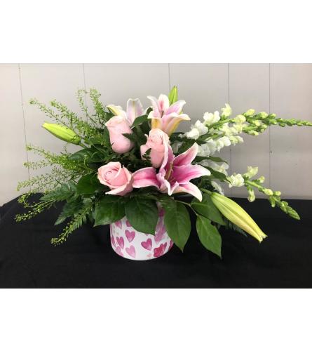 In My Heart Always. An arrangement by DeBonis The Florist.