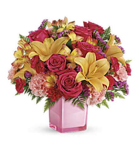Pop Of Fun Arrangement. An arrangement by Marvellous Florist.