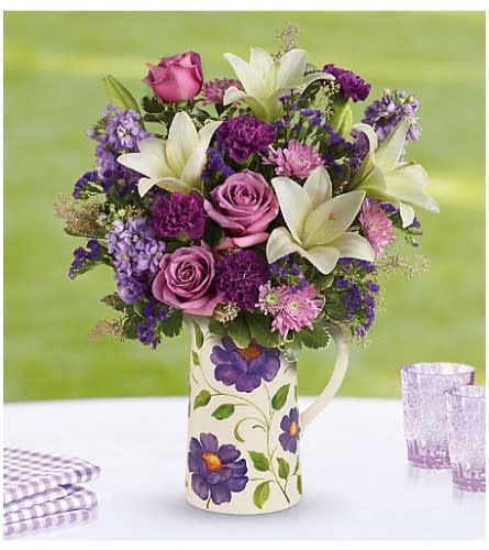 A Vibrant Garden Pitcher (Teleflora)