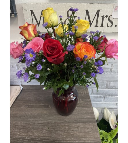 Mother's Love Dozen Mixed Roses