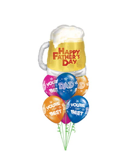 Happy Father's Day Beer Awesome Balloon Bouquet