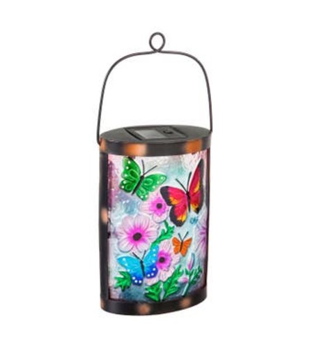 Oval Butterfly Solar Lantern I