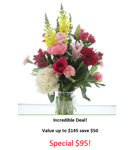 Summer Lovin' Bouquet. An arrangement by Incredible Florist Seton.