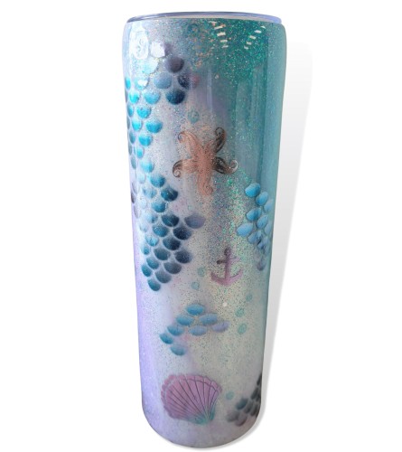 Inspired By Glitter Mermaid Tumbler