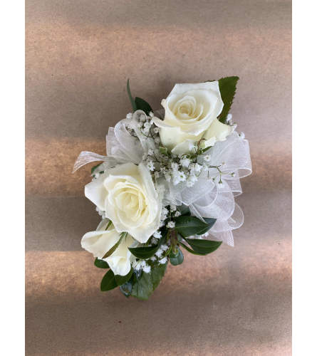 White Romance Corsage