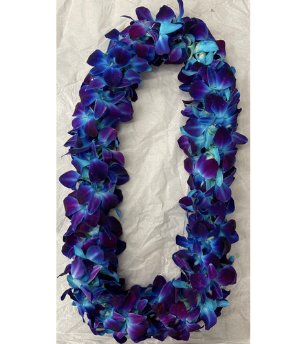 Double Blue Lei