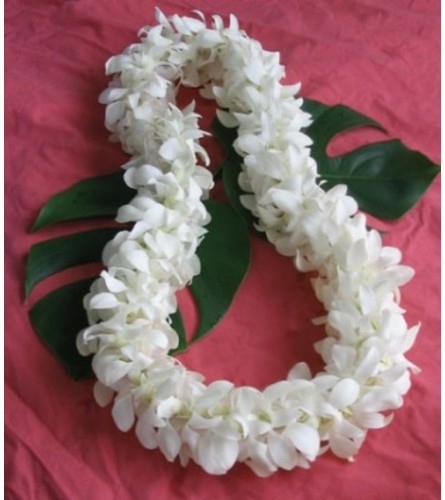 Double White Lei