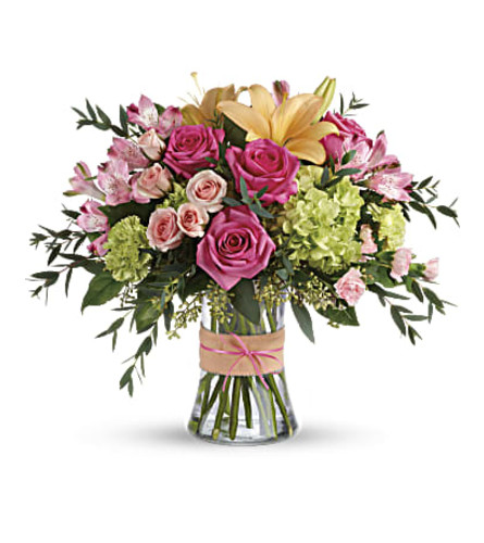 TF Blush Life Vase Arrangement