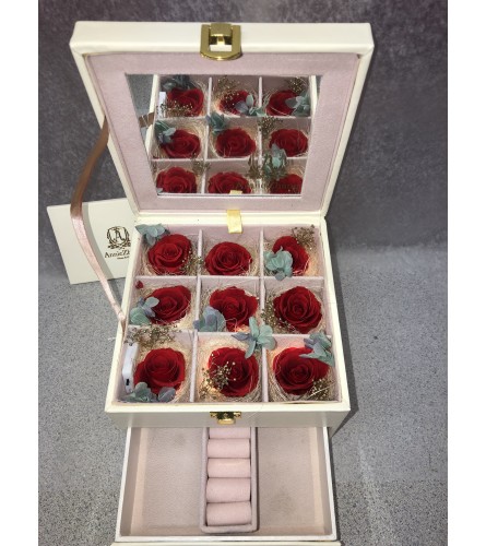 Preserved Rose Jewelry Box