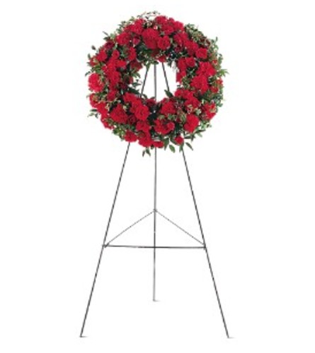 Red Regards Wreath