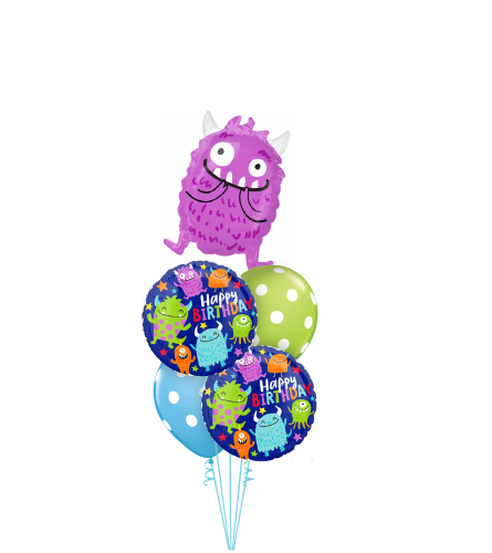 Monster Party Cheerful Balloon Bouquet