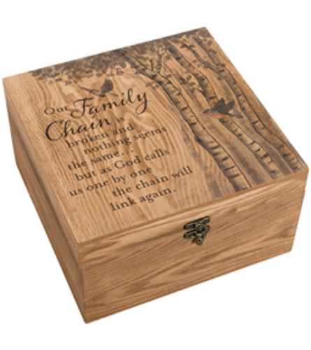 "Family Chain" Keepsake Memory Box