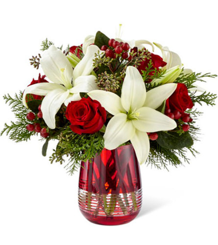 Festive Holiday Bouquet by Vera Wang