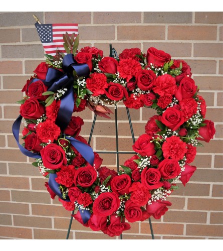 Patriotic Heart Wreath