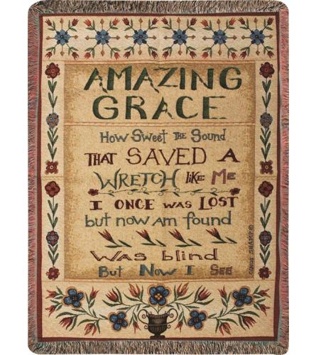 Tapestry Throw - Amazing Grace CSG. An arrangement by Tom Rodgers Flowers.