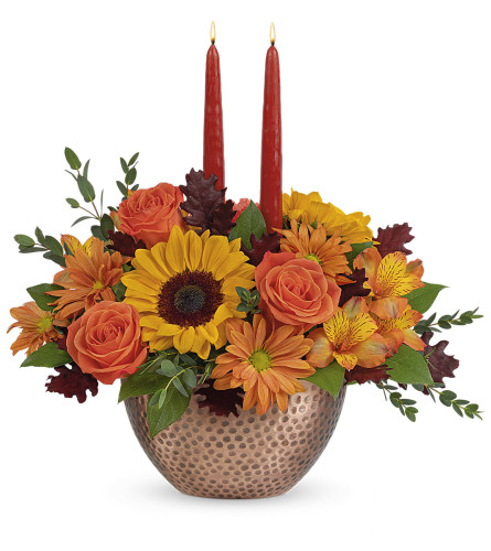 Autumn Copper Centerpiece