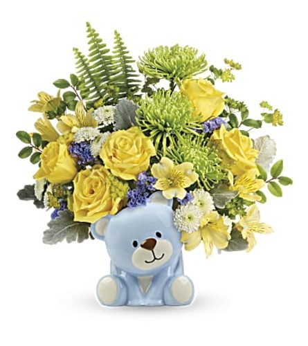 Blue Bear Bouquet