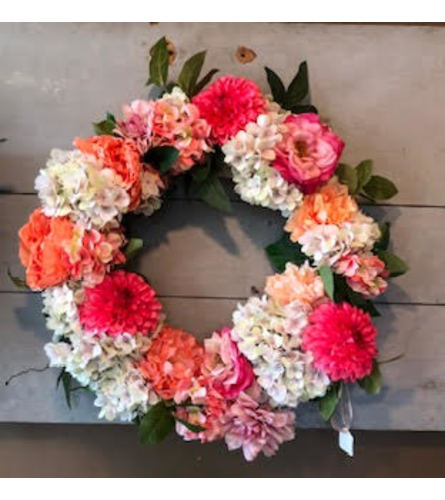 Perfectly Pink Silk Wreath