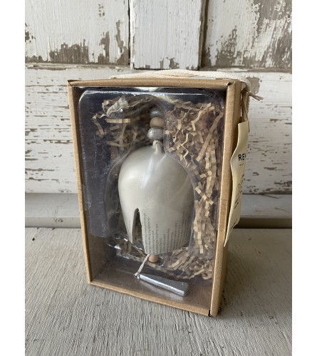 Remembrance Inspiration Bell. An arrangement by Metcalfe Florist and Pleasant View Greenhouses.