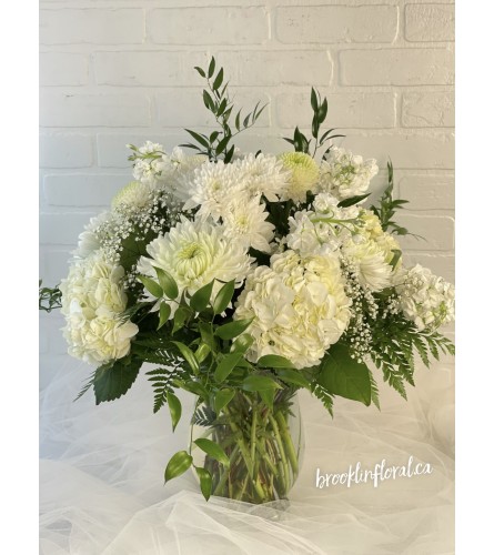 Fresh and Elegant. An arrangement by Brooklin Floral and Garden Shoppe Inc..