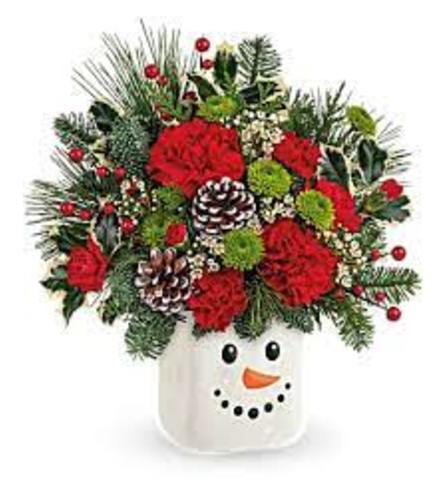 Smiling Snowman by Teleflora