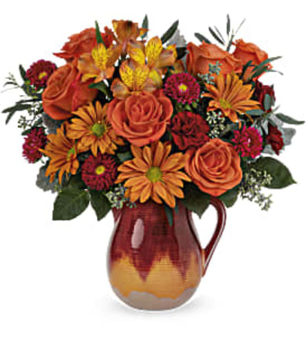 Autumn Glaze TF - Deluxe. An arrangement by Belak Flowers.