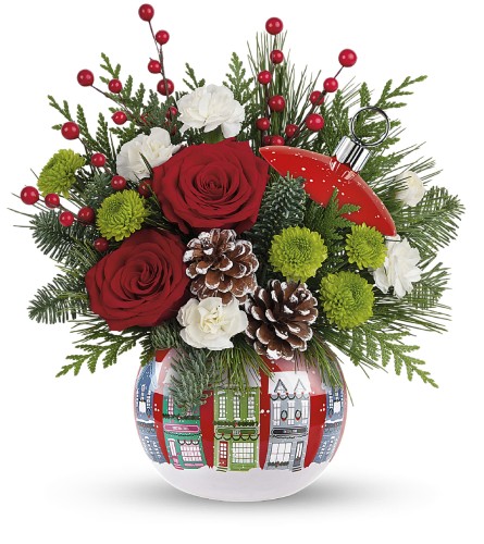 Silent Night 2021. An arrangement by Northwest Florist.