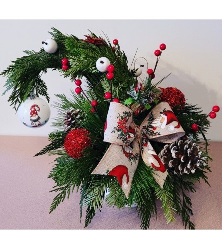 GNOME THEME GRINCH TREE. An arrangement by A Loving Touch Florist.
